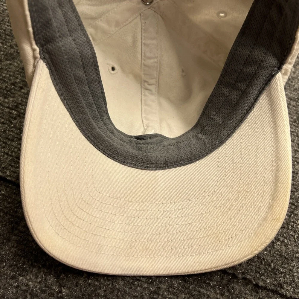 Adidas White Trefoil Logo Cap Youth Adjustable White Aeroready Athletic Hat